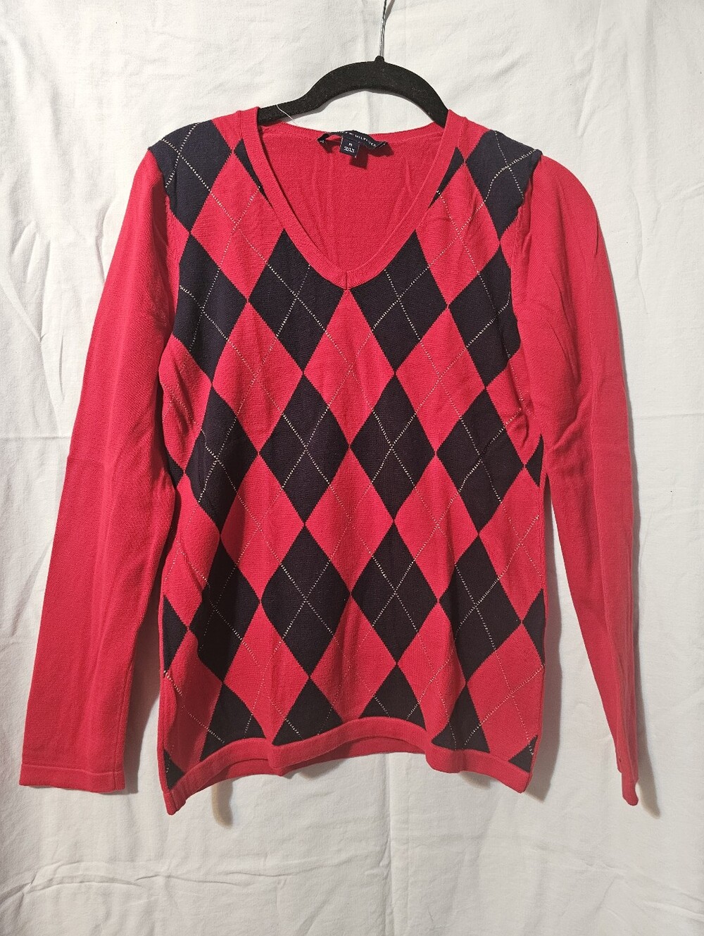 Tommy Hilfiger Red Knit Sweater M